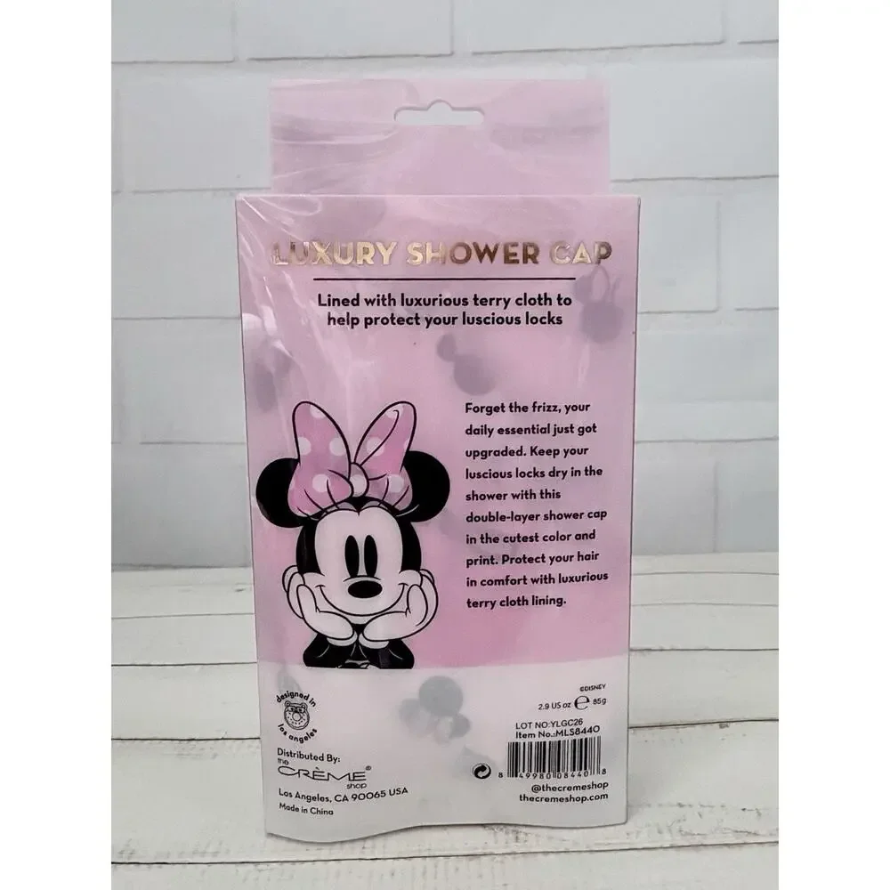 The Creme Shop Disney Minnie Mouse Luxury Shower Cap Pink NIP